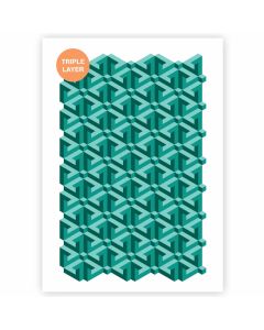 3D Escher Pattern Stencil - formato A3 - 3 strati