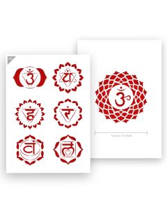 QBIX Chakra Stencil - formato A4