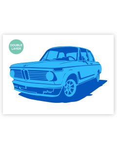 QBIX Stencil BMW - A3 – 2 strati