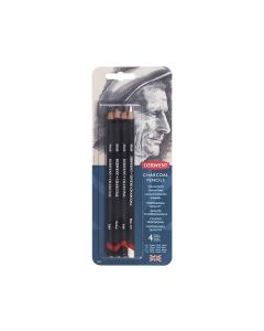 Derwent set di 4 matite carboncino