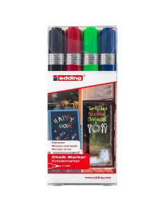 Edding 4095 Set di 4 colori di marcatori a gesso