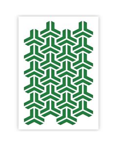 Escher Pattern Template in 3 dimensioni