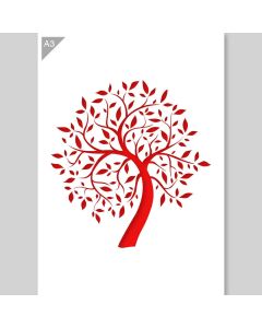 QBIX Stencil albero - Formato A3