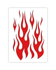 Stencil fiamme in 3 dimensioni