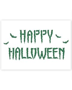 Stencil Happy Halloween in 3 dimensioni