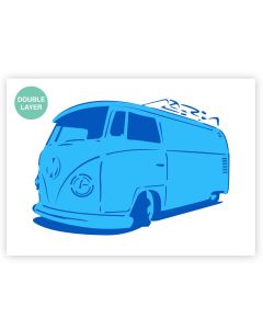 QBIX Stencil Volkswagen Van - A3 - 2 strati