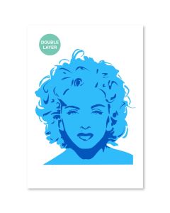 QBIX Stencil Madonna - Formato A3 - 2 Strati