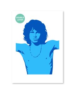 QBIX Stencil Jim Morrison - Formato A3 - 2 strati