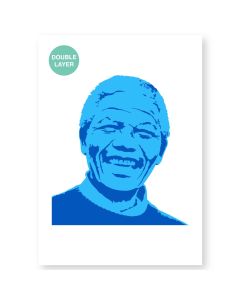 QBIX Stencil Nelson Mandela - Formato A3 - 2 strati