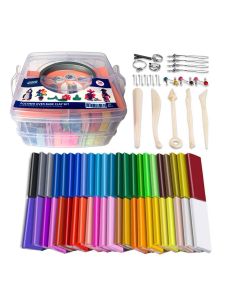 QBIX Set pasta polimerica - pasta da modellare 36 colori (28 g / ps)