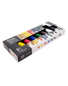 Liquitex Basics Set di 8 colori di vernice acrilica - 75ml