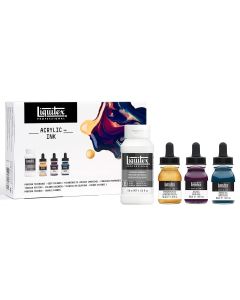 Liquitex Pro Acrylic Ink & Pouring Medium set di 3 colori profondi