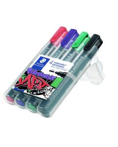 Staedtler Lumocolor ART 352 - set di 4 pennarelli indelebili
