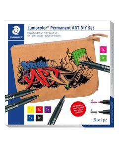 Staedtler Lumocolor ART DIY Pouch set di 7 pennarelli + astuccio