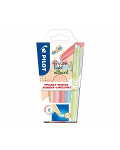Pilot FriXion Light Natural - Set di pennarelli da 6