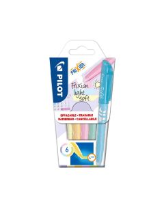 Pilot FriXion Light Soft - Set di pennarelli da 6