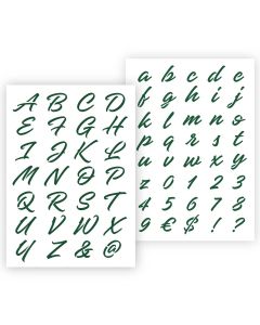 Modello di lettera QBIX Lettere decorative in 2 dimensioni