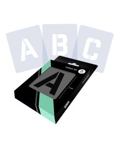 Set di stampini per lettere Alfabeto completo - Sans Serif - 2 dimensioni