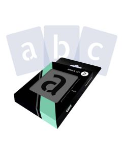 Set di stampini per lettere Alfabeto completo - Minuscolo - 2 dimensioni