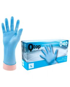 Qtop Q40 Guanti in nitrile blu 100x