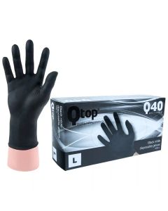 Qtop Q40 Guanti in nitrile nero 100x