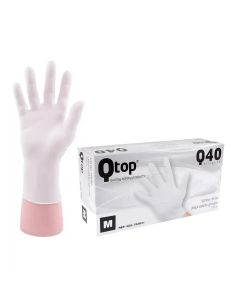 Qtop Q40 Guanti in nitrile bianchi 100x