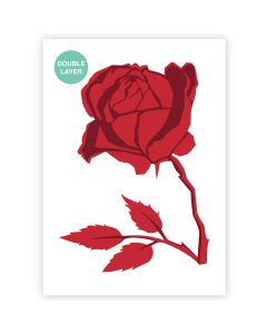 QBIX Stencil rosa - Formato A3 - 2 strati