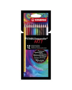 STABILO Aquacolor matite acquerello set di 12 colori