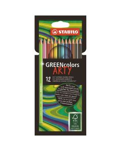 STABILO GREENcolors Matite colorate set di 12 colori