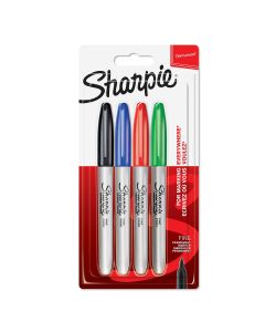 Pennarelli Sharpie Permanent Classic Fine - Confezione da 4 pezzi