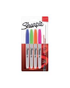 Pennarello Sharpie Permanent Classic Fine Fun - Confezione da 4 pezzi