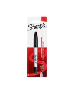 Pennarello indelebile Sharpie Twin Tip in blister - 1x nero