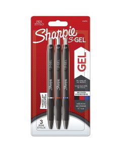 Sharpie pen S-Gel multipack - blu, nero e rosso