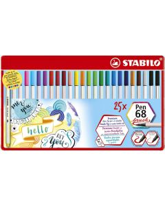 Set di 25 pennelli STABILO Pen 68