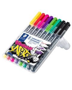 Staedtler Lumocolor ART 31 - set di 8 pennarelli indelebili