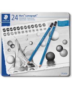 Staedtler Mars Lumograph 100 set di 24 matite