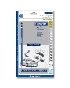 Staedtler Mars Lumograph 100 set di 6 matite + temperamatite e gomma