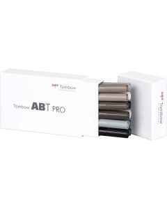 Tombow ABT PRO Set di marcatori di 12 colori grigi