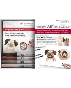 Tombow ABT PRO Starter Set con 4 marcatori e blocco per schizzi