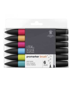 Winsor & Newton Promarker Brush set di 6 colori