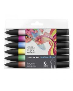 Winsor & Newton Promarker Watercolour Floral set di 6 pennarelli ad acqua