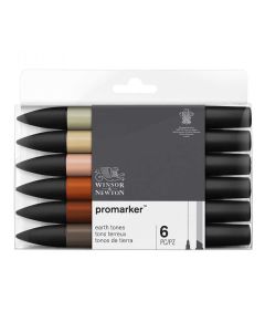 Winsor & Newton Promarker set di 6 colori della terra