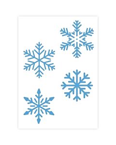 Stencil per fiocchi di neve in 3 dimensioni