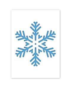 Stencil a fiocco di neve in 3 dimensioni