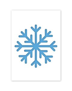Stencil a fiocco di neve in 3 dimensioni