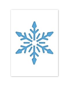 Stencil a fiocco di neve in 3 dimensioni