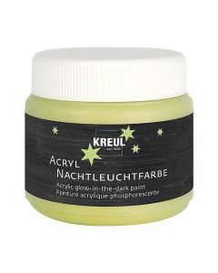 KREUL Giallo Glow in the Dark 150 ml di vernice acrilica