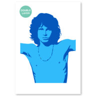 Jim Morrison stencil, idool sjabloon