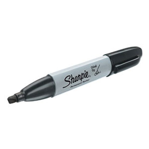 Sharpie Black Permanent Chisel tip Marker