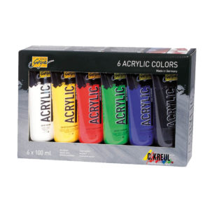SOLO GOYA Set di colori acrilici - 6 tubi da 100 ml